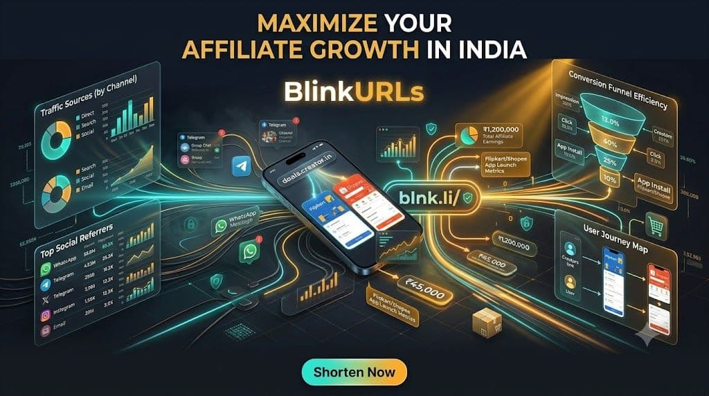 Best URL Shorteners for India (2026): How to Deep Link Flipkart & Shopee for Max Affiliate Revenue